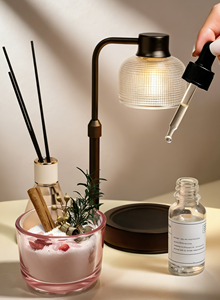 Ensemble cadeau de fabrication de bougies de luxe LANJO avec lampe chauffe-cire, sable/cire/pierres de cristal, huiles essentielles et gobelet en verre - Product Image 5