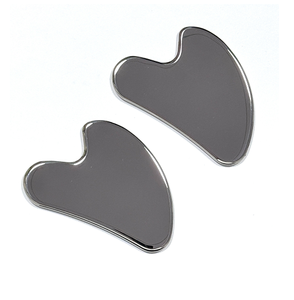 Vente en gros : Outil de massage Gua Sha en acier inoxydable 304 en forme de cœur pour usage domestique - Product Image 1