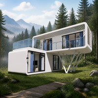 Maison modulaire à deux étages fabriquée en Chine, directement de l'usine, bâtiment préfabriqué à double étage pour le logement du personnel du bureau de chantier