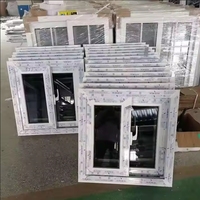 Fenêtres coulissantes design Upvc à double vitrage Fenêtre coulissante en pvc