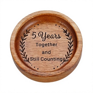 Traditional Creative Solid Beech Wood Handmade Eco-Friendly Coaster-Heat Insulation Reusable <b>Cup</b> <b>Mat</b> Coffee Mug Desktop 100mm - Product Image 2