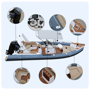 <span class=keywords><strong>Bateau</strong></span> côtelé gonflable en fibre de verre, à coque rigide, hipalon, avec moteur hors-bord, chine, Offre Spéciale, 760 - Product Image 6