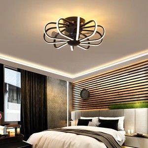 Modern 5-Blade Aluminum Dining <b>Fan</b> Lamp, Stepless Color Temperature & Dimmable LED,3-<b>Speed</b> DC Motor with Intelligent APP <b>Control</b> - Product Image 4