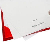 Couverture de certificat de diplôme Mondon personnalisée en format lettre pour l'obtention du diplôme