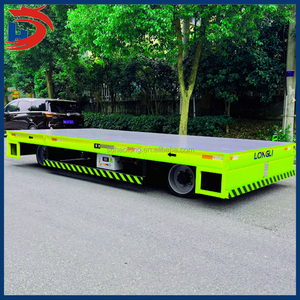 Chariot électrique sans rail à plat pour tracteur de remorquage d'aéroport Chariot à tambour d'huile Chariot à cloisons sèches Chariot de transport électrique à palette - Product Image 5