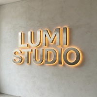 Letrero Luminoso de Metal para Negocios, Letrero con Letras Iluminadas para Salón, Letrero 3D con Retroiluminación LED para Interiores, Letrero Acrílico para Exteriores, Venta al Por Mayor de Fábrica