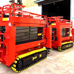 Gratis pengiriman CE/ISO 6m 8m 10m 12m 14m listrik ponsel Self-propelled mobil hidrolik udara mengangkat gunting Platform - Product Image 6