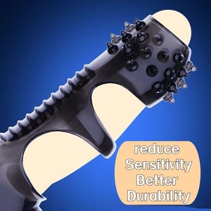 Hot Sale Upgrade Abschließbarer Silikon-Cockring TPE Soft Adult Use Ausdauer-und Empfindlichkeit kontrolle Realistische Dildos für Männer - Product Image 3