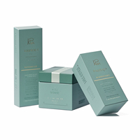 Boîte en carton pliable d'emballage de cosmétiques pliable personnalisé avec stratification mate de gaufrage de points UV pour la crème de visage d'huile de vernis à ongles