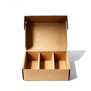 100% Eco-friendly Biodegradable <b>Brown</b> Aircraft <b>Box</b> with Compartments Suitable for Pigments or Gifts - Product Image 5