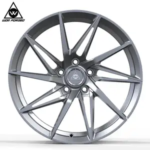 Rodas de carro de passageiro, liga forjada leve personalizada 6061-t6 5*112 5*120 5*114.3 rim18 19 20 21 22 polegadas alumínio