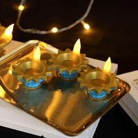 Lampe à huile LED Nicro, décoration pour le festival Deepavali, Diwali Diya, bougie artificielle, Noël, extérieur, flottante, capteur d'eau