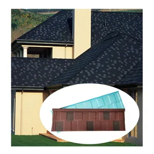 China Hot Sale Color Stone Coated Metal Roof Tile Light Weight Roof Sheet Roofing Tiles Building Materials