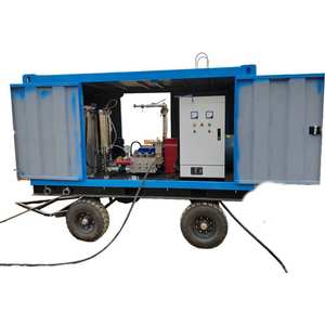 Nouvelle machine à ébavurer le béton à jet d'eau électrique haute pression à double pistolet 500 bars 57 Lpm, pompe de sablage hydraulique - Product Image 4