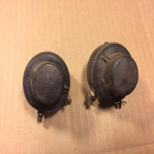 Nouveaux réostats vintage Marmol originaux en stock, années 1930-1940, résistances radio, potentiomètres avec boutons - Product Image 1