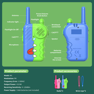 <span class=keywords><strong>Walkie</strong></span> <span class=keywords><strong>Talkie</strong></span> de Dinosaurio al por Mayor para Niños Juguete de Radio de Dos Vías con Alcance de 3000 Metros Resistente al Agua Disponible en Azul/Rosa - Product Image 6