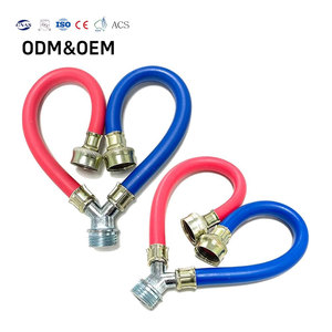 Tuyau d'arrivée pour machine à laver en caoutchouc renforcé de 3/4 pouce, raccord en Y en caoutchouc pour machine à laver - Product Image 1