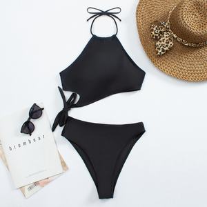 Traje de Baño de Una Pieza Personalizado para Mujer, Talla Grande, Impermeable, Transpirable, de Secado Rápido, Estilo Sexy con Estampado Triangular - Product Image 2