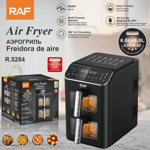 <span class=keywords><strong>Friggitrice</strong></span> <span class=keywords><strong>ad</strong></span> <span class=keywords><strong>Aria</strong></span> RAF R.5284 Nuovo Design Smart Digitale 6L+6L Doppia Capacità Elettrodomestico da Cucina Salutare - Product Image 6