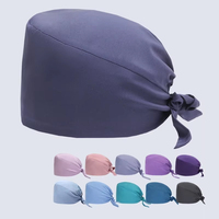 Gorro Quirúrgico Transpirable Unisex con Logotipo Personalizado de Marca Privada al por Mayor, Gorro de Enfermera, Gorro de Médico, Talla Ajustable