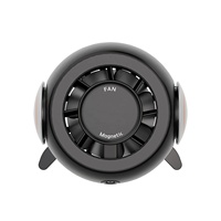 Support magnétique pour téléphone de voiture avec ventilateur de refroidissement, lumière ambiante RGB et diffuseur d'arômes - Offre Spéciale