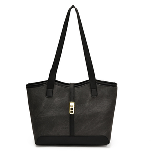 Sac fourre-tout de luxe rétro pour femme, grande capacité, en cuir PU avec fermeture éclair, polyester, style décontracté d'été, vente chaude - Product Image 6