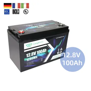 FBTech siklus dalam 12V 24V 100AH 150Ah 200Ah Li Ion baterai Lithium penyimpanan energi surya LiFePO4 paket baterai