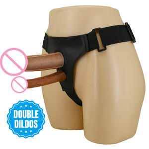 Juguete Sexual con <span class=keywords><strong>Doble</strong></span> Penetración, Dildo con Correa, Bragas con <span class=keywords><strong>Doble</strong></span> Dildo para Hombre y Mujer - Product Image 2