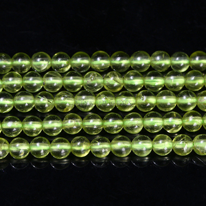Hạt cườm <span class=keywords><strong>Peridot</strong></span> xanh tự nhiên tròn 2mm 3mm 4mm, hạt nhỏ, rời, dùng làm phụ kiện trang sức, bán sỉ - Product Image 6
