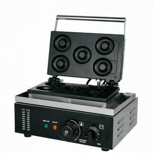 Machine à Donuts Électrique Compacte 5 Grilles 1.55KW 220V Thermostat Réglable Mini Machine à Donuts pour Pâtisserie, Café et Petit-Déjeuner - Product Image 1