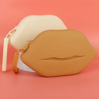 Trousse de Toilette Cosmétique Sinmelon Grande en Silicone Résistante à l'Eau avec Fermeture Éclair, Poignée Souple, Durable et Écologique pour le Maquillage de Voyage