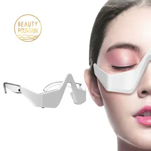 Masajeador de ojos 3D LED para terapia de luz roja EMS, microcorriente para el alivio de la fatiga ocular, arrugas, eliminación de ojeras