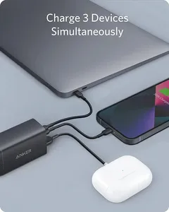 <span class=keywords><strong>Anker</strong></span> Nano II 65W <span class=keywords><strong>Chargeur</strong></span> rapide GaN à trois ports Charge murale compacte et pliable pour MacBook Pro/Air <span class=keywords><strong>iPhone</strong></span> <span class=keywords><strong>13</strong></span> Mini 735 Multifonction - Product Image 3