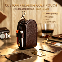 Pochette de rangement pour le golf PRIMUS GOLF en cuir PU durable, plusieurs poches, service OEM ODM personnalisé, pochette pour accessoires de golf