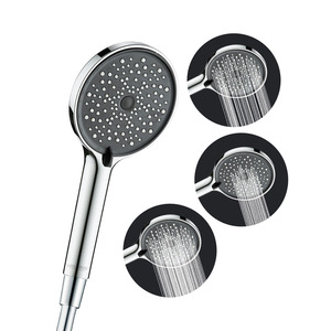 Cabezal <span class=keywords><strong>de</strong></span> <span class=keywords><strong>Ducha</strong></span> Manual Multifuncional <span class=keywords><strong>de</strong></span> Alta Presión <span class=keywords><strong>de</strong></span> 12 cm, <span class=keywords><strong>Ducha</strong></span> Manual Cromada con Manguera <span class=keywords><strong>de</strong></span> <span class=keywords><strong>PVC</strong></span> - Product Image 1