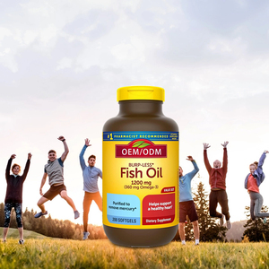 Thực phẩm bổ sung dầu cá <span class=keywords><strong>Omega</strong></span> 3 OEM, Dầu cá bổ sung dạng ester ethyl hỗ trợ sức khỏe tim mạch, não bộ và mắt - Product Image 4
