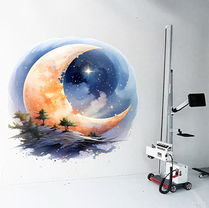 Nueva impresora de inyección de tinta de pared Uv Mural Vertical 3D para pintura de suelo de pared Mural impresora de pared máquina de impresión - Product Image 1