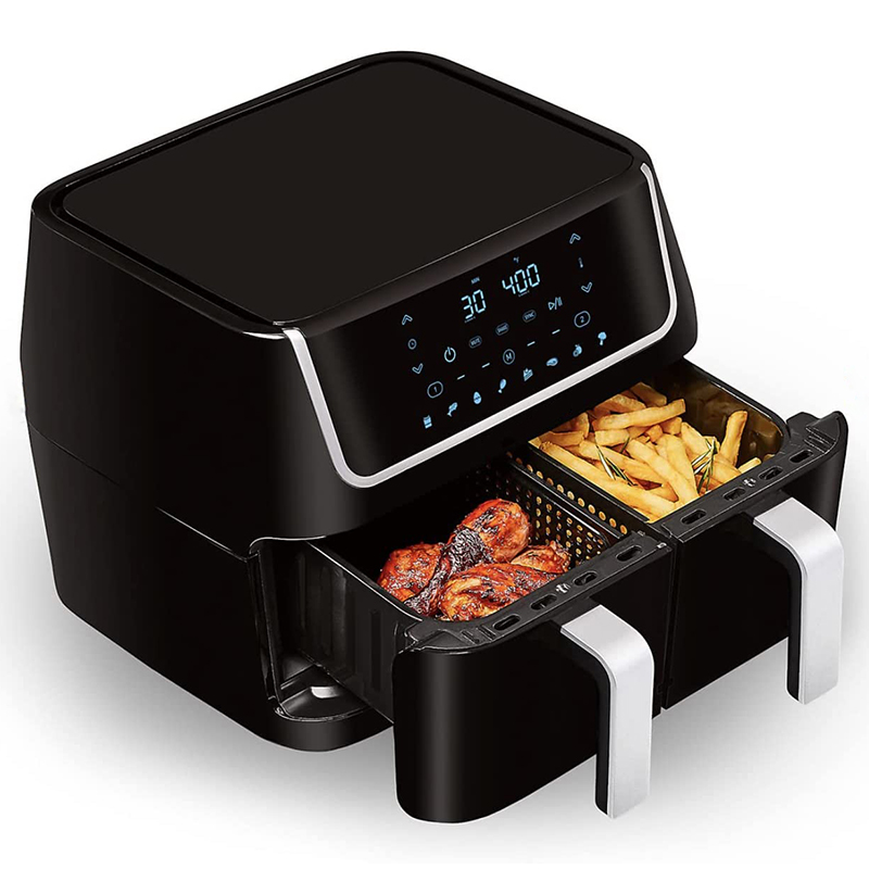 Grilles Air Fryer Velicber - 2 Pièces Acier Inoxydable + 4 Brochettes - Compatible Ninja DualZone
