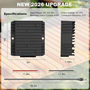 Convertidor de Voltaje Star Creation Gen3 Boost de 12V/24V a 57V 4.5A para Uso Fuera de Borda - Product Image 5
