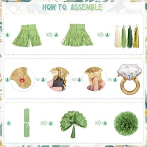 Decorazioni per Addio al Nubilato, Decorazioni Verde Salvia per Festa di Addio al Nubilato, Striscione Sposa, Sash, Velo, Coriandoli, Palloncini in Foil - Product Image 4