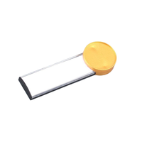 Porte-badge personnalisé avec insert 60x15mm - Dos magnétique ou à épinglette - Badge nominatif réutilisable pour employés et conférences - Logo OEM