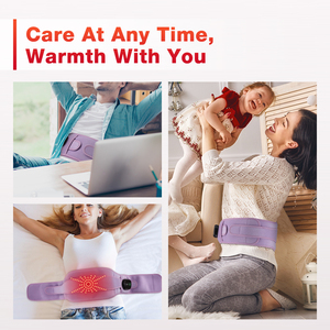 Ceinture de massage dorsale chauffante infrarouge vibrante en néoprène personnalisée et rechargeable avec batterie 5000 mAh noire pour soulager la douleur - Product Image 6