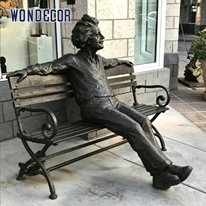 Sculture Personalizzate di Celebrità Famose, Statua in Bronzo a Grandezza Naturale di <span class=keywords><strong>Albert</strong></span> Einstein dell'Osservatorio di Griffith - Product Image 6