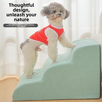 Grenzüberschreitende, umweltfreundliche, robuste Stoff-Hundetreppe, dreieckig, zum Klettern, für Bett, schützend, nicht abnehmbar, waschbar, direkt vom Hersteller