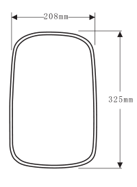 Pour <span class=keywords><strong>Hyundai</strong></span> bus couverture chromée rétroviseur latéral - Product Image 3
