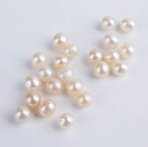 Collar redondo de perlas naturales de agua dulce, perlas de arroz, 6-7mm, nuevo diseño
