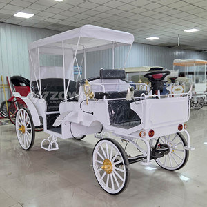 Charrette électrique vintage personnalisée à 4 roues, design sur mesure pour mariages et visites d'expositions - Product Image 6