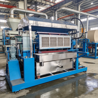 Machine de fabrication de barquettes à œufs en bagasse et sciure de bois, matière première recyclable, protection de l'environnement