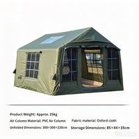 Tente gonflable verte durable de haute qualité, résistante à la pluie, à montage rapide, 3*3m, pour camping de luxe en plein air, vente en gros d'usine chinoise