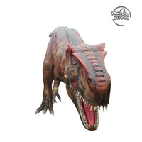 Robot dinosaure T-Rex animatronique grandeur nature télécommandé pour parc d'attractions à vendre